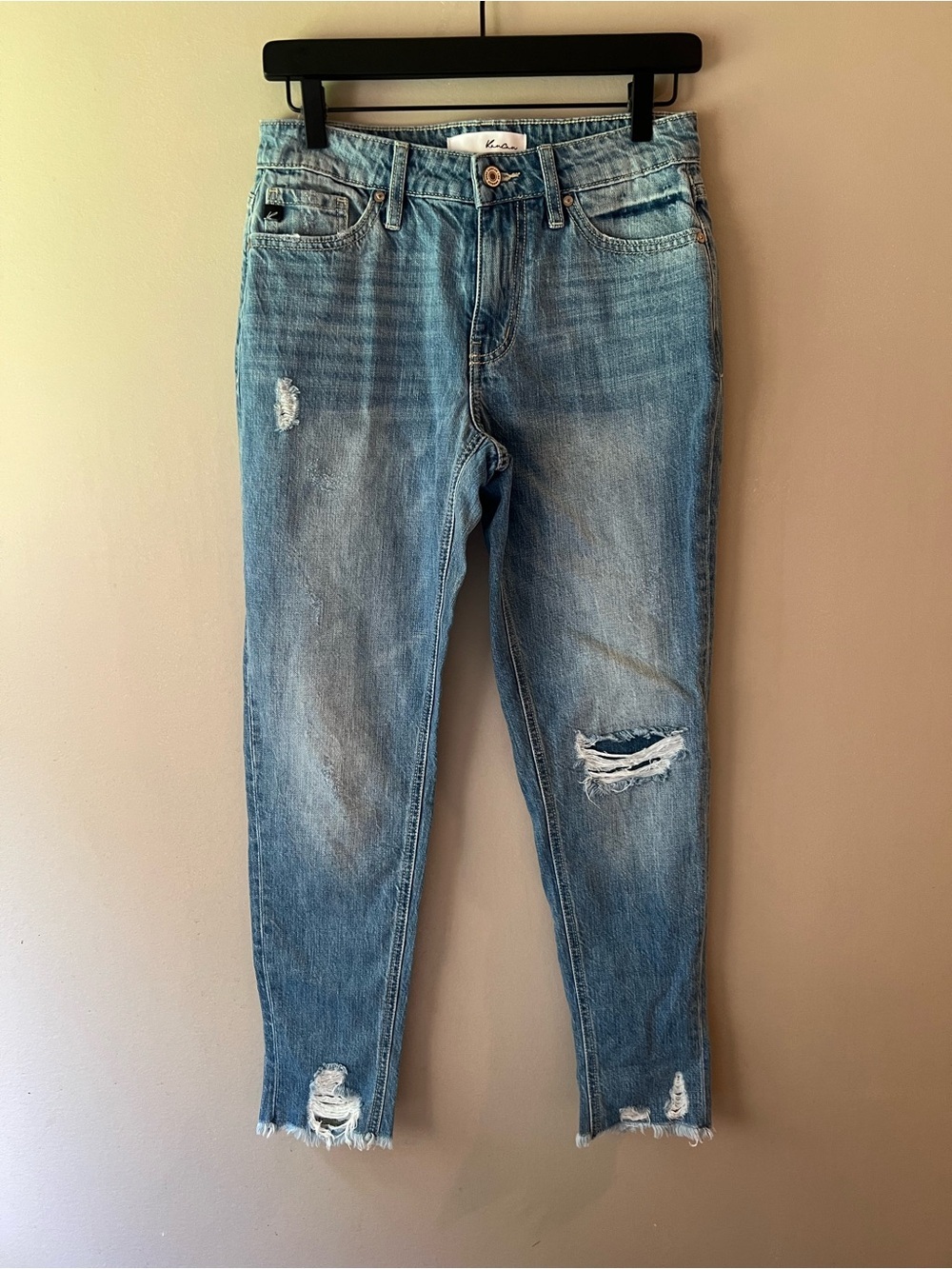 KanCan Light Blue Distressed Boyfriend Jeans